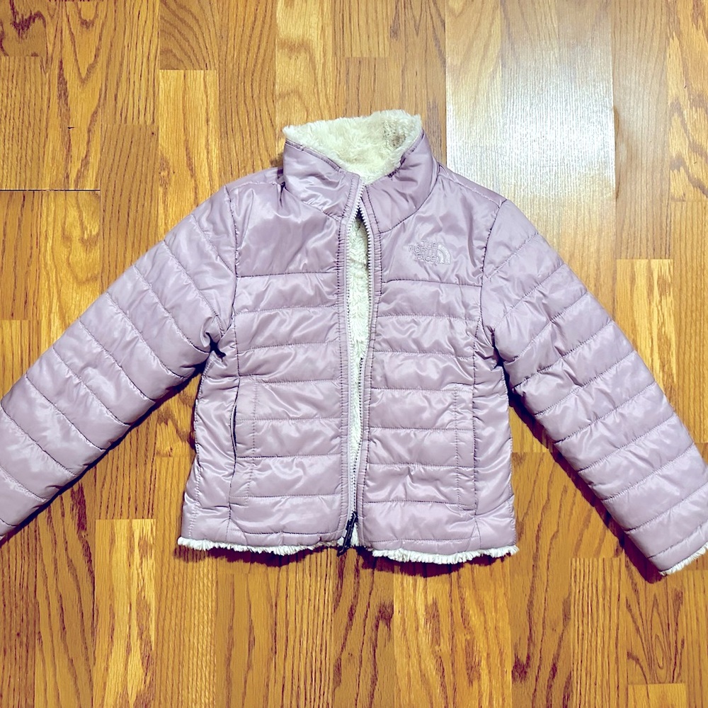 XXS (5) The North Face Purple Mossbud Swirl Coat